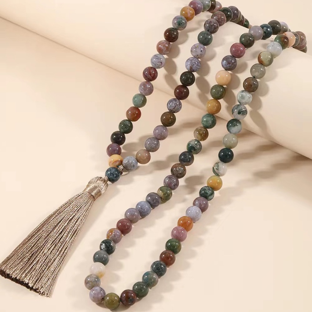 Indian Agate Mala - Picture 4 of 6